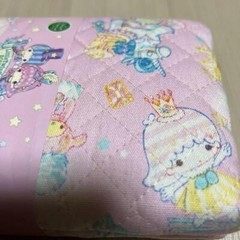 Sanrio Little Twin Stars Kiki & Lala Fabric Quilting 106x50cm/1.15×0.54yd Pink