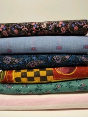 6 Different Cotton Fabric Pieces For A Total Of 10+ Yards Of Quality Fabrics