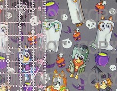 Custom Cotton Woven Fabric TV Show Cartoon Bluey Toddler Halloween 1/4 Yard