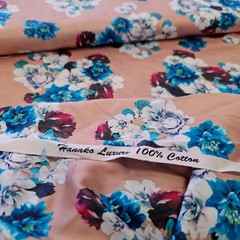 Floral Cotton Lawn Rose Flowers Digitally Printed Imported Japan By the Yard