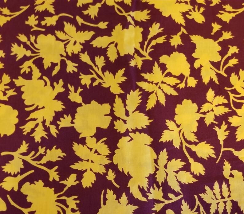 KAFFE FASSETT SILHOUETTE ROSE TORTOISE SHELL GP77 1/2 yd original issue