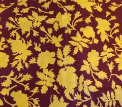 KAFFE FASSETT SILHOUETTE ROSE TORTOISE SHELL GP77 1/2 yd original issue