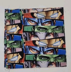 Lot of 15 Avengers Marvel Quilt Blocks 8.5″ Cotton Fabric Squares 5 Designs