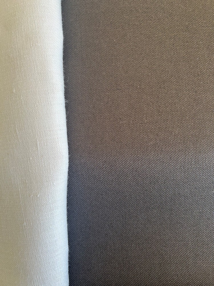 End of Bolt Bargain ! Cotton Linen Fabric 60/40 250GSM – Chocolate Brown