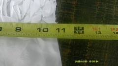 White Satin Bridal Petals Rosette on Mesh Fabric 56″ x 11″