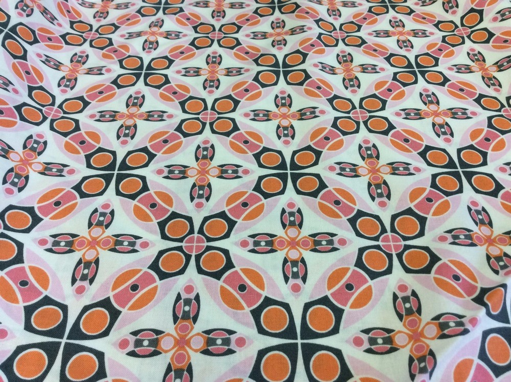 SILENT CINEMA #JM41-PINK-“IRIS” BY JENEAN MORRISON FOR FREE SPIRIT-BY THE YARD
