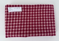 Dark Red Themed Printed Cotton Fabric for Crafts or Quilting