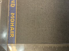 Spalding Black SP 1000 50% Mohair 50% S100s English Suiting Fabric 3.1 m 285 g/m