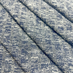 Melange Knit Sweat Wide Rib Fabric R/P/S Blend 66″ Wide Lot of 1 Yard & 18″ $6