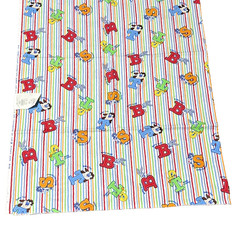 Baby Looney Tunes Characters Alphabet Warner Brothers Fabric 44″ w x 54″ long