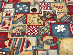 Daisies* Cats*Mice*Monkey*Rabbitt* Squares* Springs Creative* 100% Cotton*8″x23″