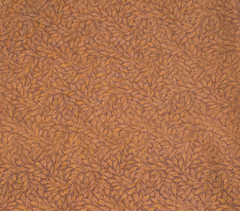 1/2 Yd Valencia Fabric Jinny Beyer RJR Fashion Brown Leaf Flower Design