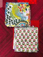 Remnants Fat Quarters Bundles Cotton Paisley Craft Floral Cotton Fabric,Scraps