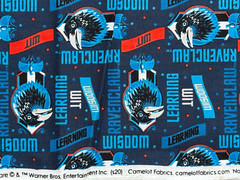Warner Brothers Camelot Harry Potter Fabric 18” x 42” Vintage Rare New Blue