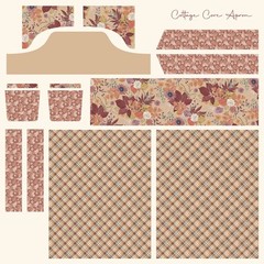 Evening on the Prairie Apron Panel-Riley Blake-Sienna-60″ x 60″