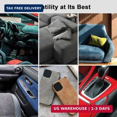 Premium Black Suede Fabric Wrap – 17×70 inch Suede Wrap for Car Interior – Self-