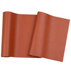 RAGAN Solid Color Faux Leather Sheets( 7.8 “X 53” ), Clear,brown