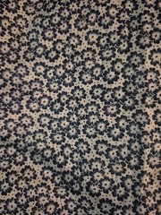 Calico Small print navy blue Flowers. cotton fabric 44″ x 170″