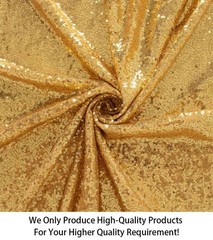 Gold Sequin Fabric By The Yard 3 Feet 1 Yards Tablecloth Linen Xmas Decor