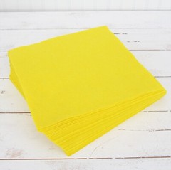 Premium Felt Sheets 50 Pack – 12″ x 12″ – Yellow – Soft Wool-Like 1.2mm
