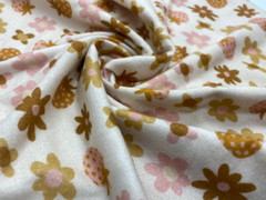 100% Knitted Cotton Jersey 260gsm- Digitally Printed Strawberry Floral Print