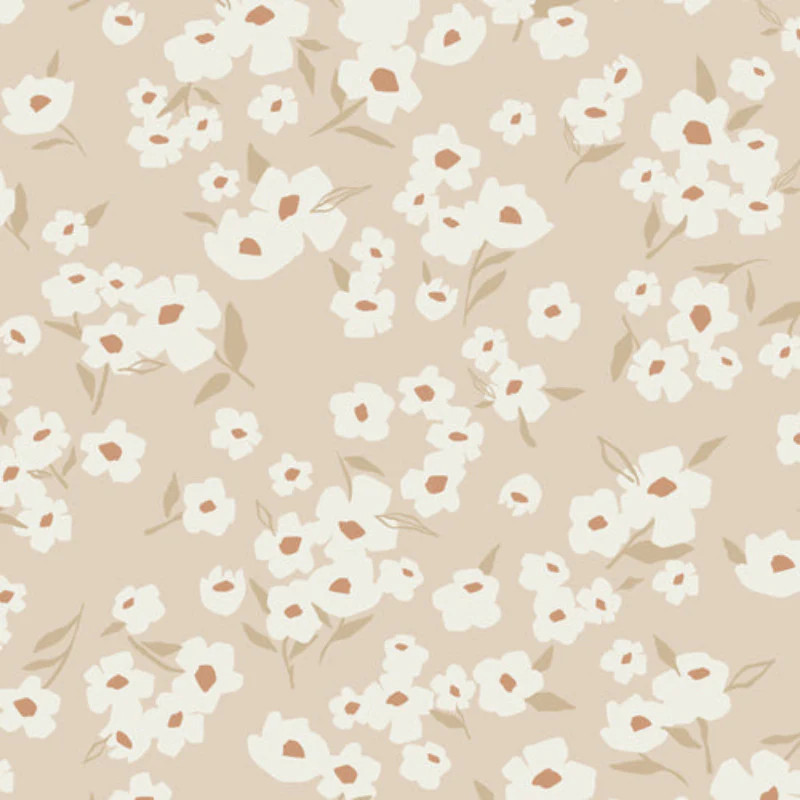 ART GALLERY FABRICS – Spring Daisies Ecru by AGF Studio – Wide Back 108″ 1/4yd