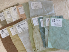Bella Notte Luxury Fabric Samples Swatches 14 Pieces CELESTE Hemp/Silk Blend
