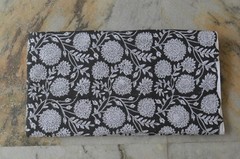 Black & White Hand Block 5 Yard 100%Cotton Fabric NO TARRIF CHARGES 100%✅ZK_391