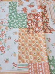 2 Piece VTG Unused Poly Floral Patchwork Print Material Stretch Lots Of Goodness