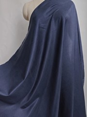 55” Wide Navy Mulberry Silk Cotton Charmeuse Fabric Cotton Silk Satin Material