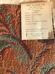 GREY WATKINS Amadeus in Midnight 16 x 27″ Thick Woven Fabric Sample