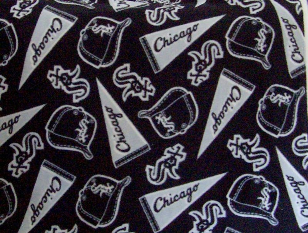 CHICAGO WHITE SOX OVERALL HATS PENDANT LICENSED BASEBALL FLEECE FABRIC