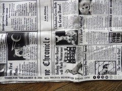 Canine Chronicles – Dog Newspaper – Newsprint by Timeless Treasures 2006 Fabric