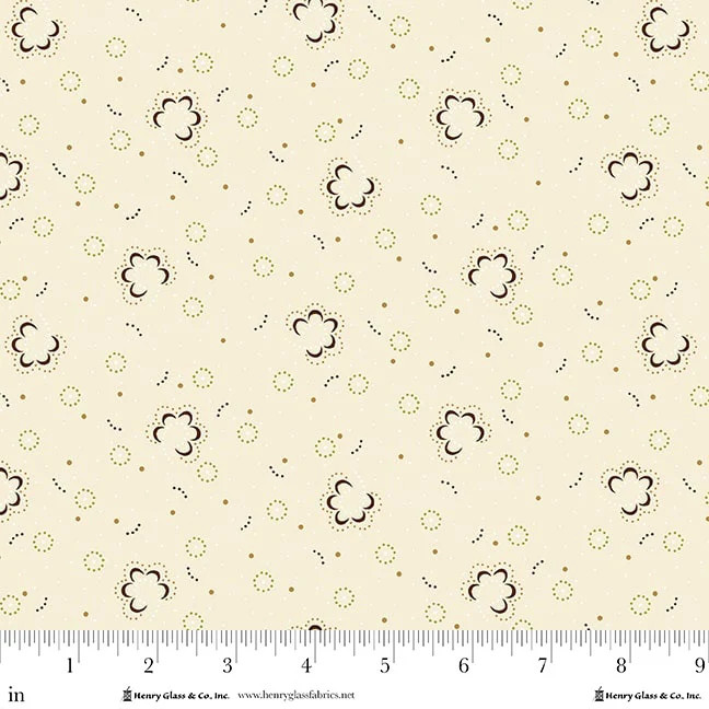HENRY GLASS – Buttercream & Brickle Bits by Kim Diehl – Posh Posies – Cream