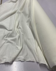 CLEARANCE 10 METRES – OFF WHITE PIQUE POLYCOTTON KNIT FABRIC: 150CM WIDE : HM-2