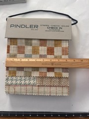 Pindler Check In Stripes Checks Solid Fabric Sample Books Craft Maker Doll House