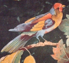 Texoprint Netherlands Fabric Bird Pears Butterfly Flowers 56″X130″