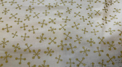 WHISPERS METALLIC #33559-13MG-CREAM/GOLD BY STUDIO M FOR MODA- BY THE YARD