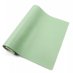 Solid Colour Pebble Grain (Small) Faux Leather Sheet – Light Green