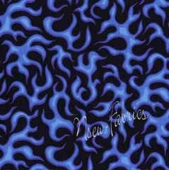 Blue FIRE FLAMES Cotton Fabric on Black Hot Rod Race Car Harley Motorcycle BTHY