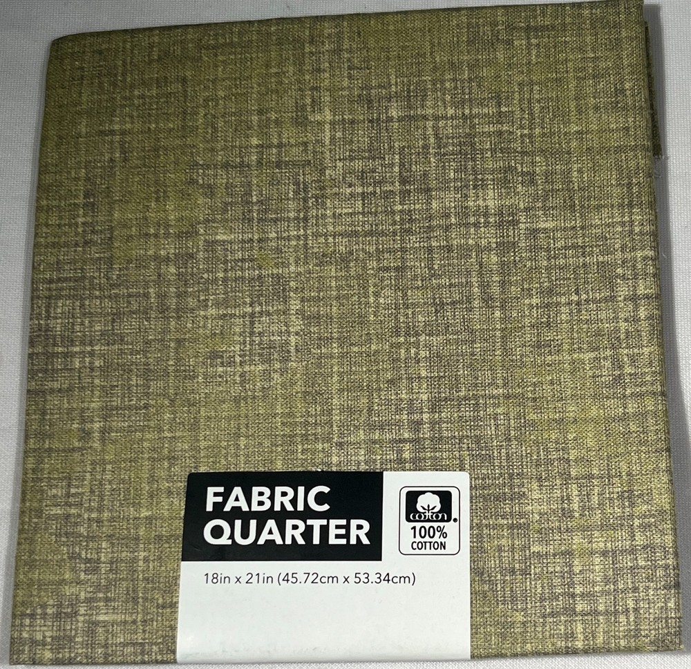 (5 PACK) Fabric Quarter 18″ x 21″ – Sage CrossHatch