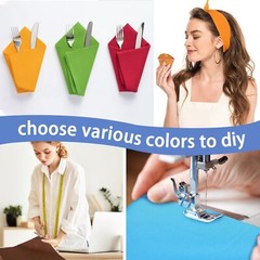 40 Piece Solid Color Fabric Bundles 10 x 10 Inch Multi-Color Fabric Squares Q…