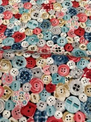 STICH IN TIME BUTTONS Fabric Makower UK 2yd x 44”