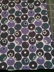 Blueberry Print Fabric Cotton + Steel 1 Yard Cut