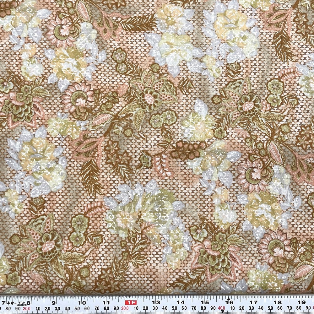 Textured Garden by RJR Fabrics Floral Cotton Fabric by the HALF YARD 18″ x 44″