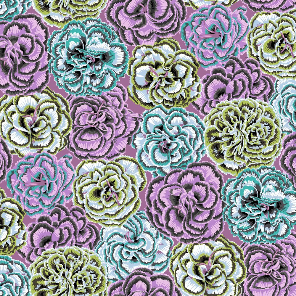 FREE SPIRIT – August 2025 by Kaffe Fassett Collective – Picotee Carnations –