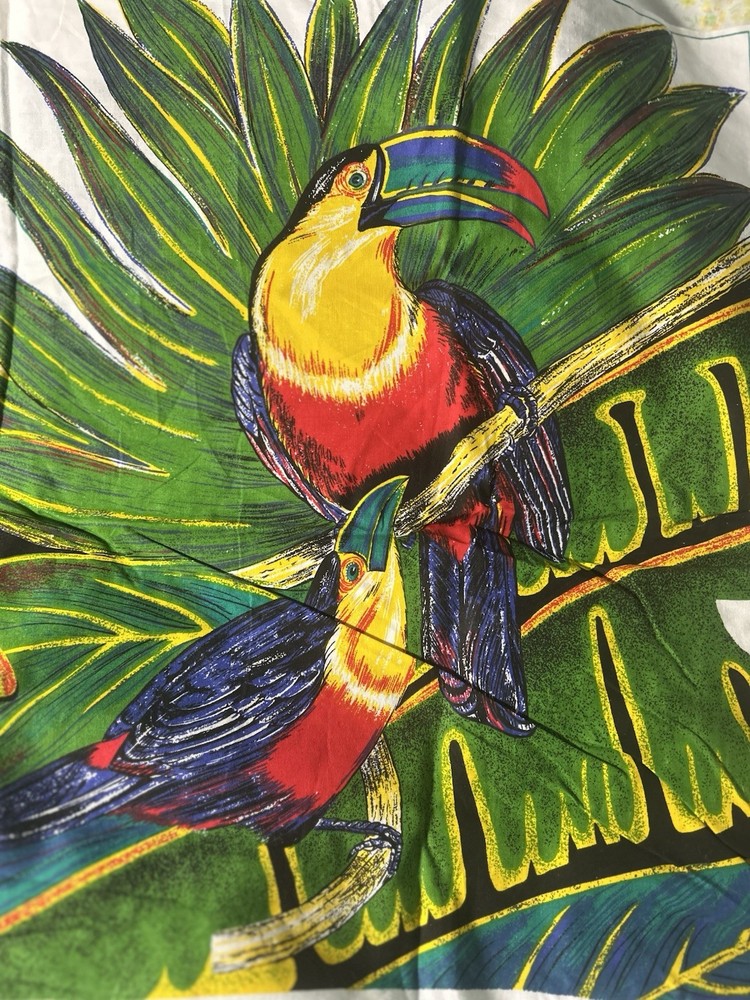 Boxer Bonanza RAINFOREST TOUCANS IGUANA Shorts Fabric Panel Sewing M L or XL