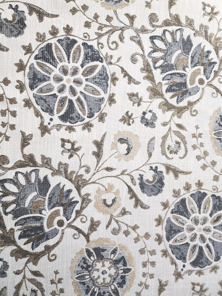 Woven Tapestry Upholstery Fabric Width 56″ (363-14) – By the Yards or 18″ x 18″