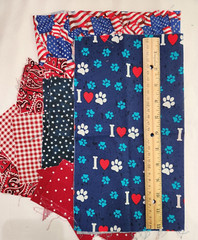 Fabric Scrap Bundle Cotton Quilting & Novelty Prints for Small Projects & Crafts