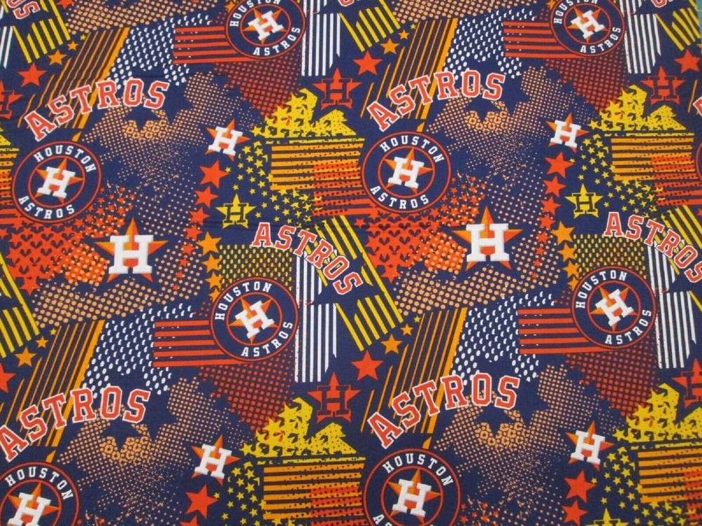 Houston Astros-Colorful Design-Fabric Traditions-BTY